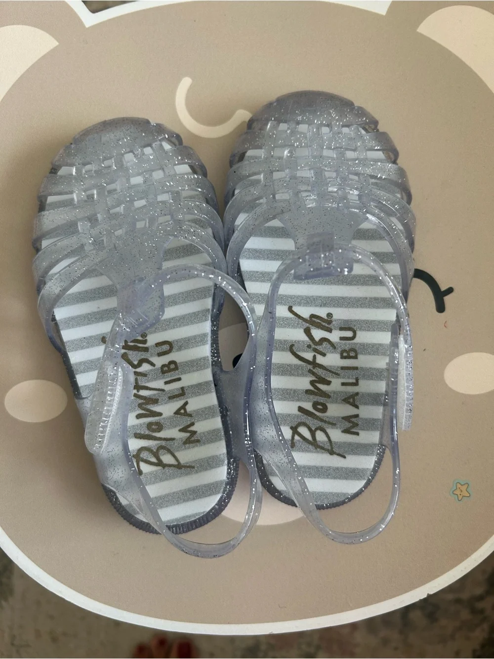 Sparkle Clear Jelly Sandals for Kids